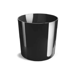 [069681] DCR 13,5 PP Кашпо пласт. Cylinder d13,5 h12,5см черный (BLACK)
