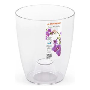 [М8396] Кашпо для орхидеи 1,4л, д-130мм, прозрачный