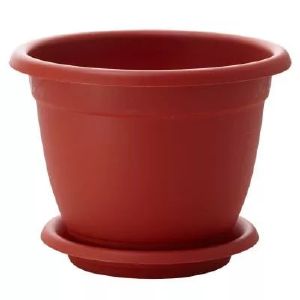 [ING42021FТР] Горшок для цветов Борнео D 210 mm с подставкой №4 террактовый