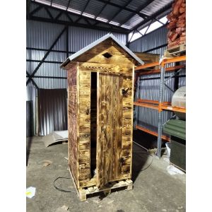 Туалет деревянный Премиум