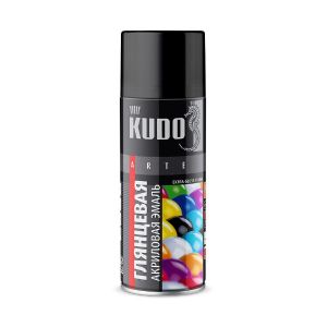 Аэрозольная акриловая краска Kudo KU-A9003, глянцевая, 520 мл, RAL 9003, белая