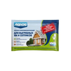 Биосостав для выгребных ям и септиков Agros 75 гр