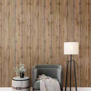 Панель реечная МДФ Stella Beats Light 119х2700 мм Пекан