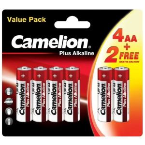 Батарейки Camelion Plus Alkaline AA LR6 1.5В 4+2 шт