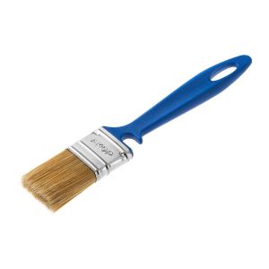 Кисть плоская для лаков Акор Эксперт, искусственная щетина, пластиковая ручка, 35x10 мм