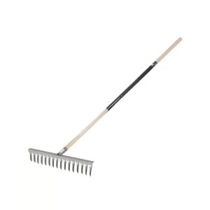 Грабли витые, 16 зуб, металл, садовые, черенок деревянный