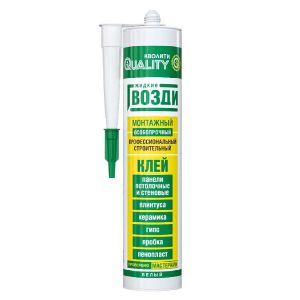 Жидкие гвозди Quality, 420 мл, монтажные, высокопрочные, 6574