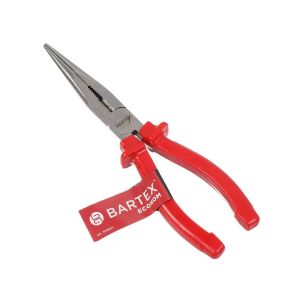 Тонкогубцы 200 мм, прямые, углеродистая сталь, Bartex, Эконом, 953018.1080