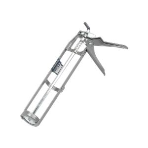 Пистолет для герметика, 225 мм, скелетный усиленный, шток 8 мм, с фиксатором, Bartex, 150025