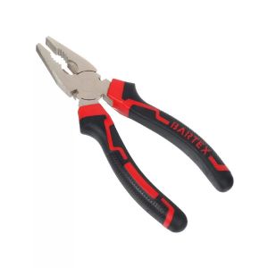 Пассатижи 180 мм, прямые, двухкомпонентный, углеродистая сталь, Bartex, Профи, 11022