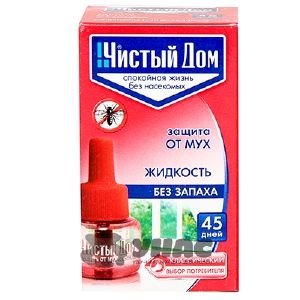 А/муха ЖИДКОСТЬ от МУХ 45дн Чистый дом 02-293