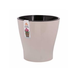 Горшок для цветов Альтернатива Лея, с автополивом, 5 л, бежевый М7939