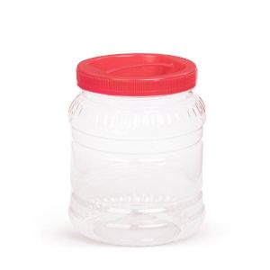 Банка для сыпучих продуктов ПЭТ Альтернатива, с крышкой и ручкой, 1,5 л, микс М466