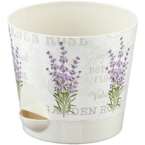 Кашпо НИКА ДЕКО D180 мм, 2,7 л, с прикорневым поливом лаванда М3078