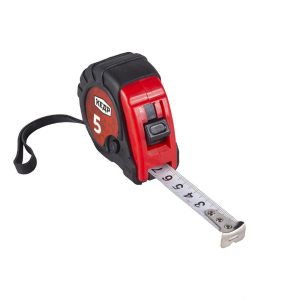 Рулетка Кедр, 3 способа фиксации, обрезиненная, 5 м x 19 мм