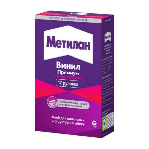 Клей для виниловых обоев Метилан Винил Премиум, с индикатором, 500 г