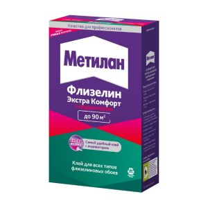 Клей для флизелиновых обоев Метилан Флизелин Экстра Комфорт, с индикатором, 500 г