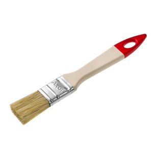 Кисть плоская Акор Стандарт Столичная, смешанная щетина, пластиковая ручка, 25x10 мм