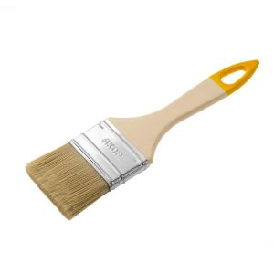 Кисть плоская Акор Стандарт Столичная, смешанная щетина, пластиковая ручка, 50x8 мм