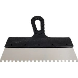 Шпатель зубчатый 250 мм зуб 10х10 мм нержавеющая сталь