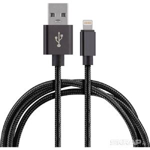 Кабель Energy ET-25 USB/Lightning, цвет - черный