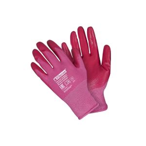 Перчатки полиэстер полиуретановый облив, без рисунка, цвет в ассортименте Fiberon 8 (M)