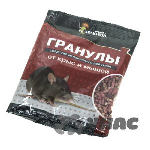 Гранулы от грызунов Домовой пакет 100 г