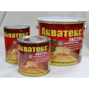 Защитно-декоративное покрытие Акватекс Экстра 0,8 л Груша