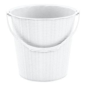 Ведро Раттан 15 л (белый)