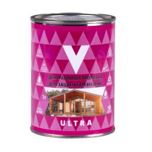 Декоративная пропитка для дерева V Ultra, шелковистая полуматовая, 1 л, сосна