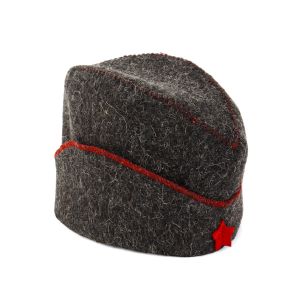 Шапка для бани Пилотка войлок серый 10925387