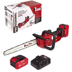Пила акк цепная бесщет.ECS18/3.0-PRO-B (20V,2акк,3,0Ач,З/У,62зв,30см шина,КОРОБКА) NUMBER ONE, шт, E