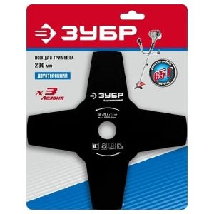 Нож для триммера ЗУБР  230 мм 4 лопасти