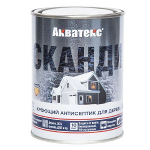 Защитно-декоративное покрытие Акватекс Сканди 0,75 л Айсберг