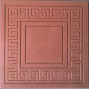 Плитка тротуарная 400х400 мм Косичка Красный (4005)