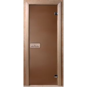 Дверь банная стекло DW 1900х700 бронза Правая