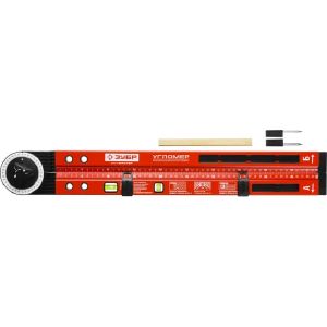 Уровень-Угломер 500 мм ЗУБР МАСТЕР складной 2 ампулы 34740