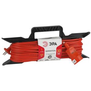 Удлинитель на рамке ЭРА 30 м 1 розетка ПВС 2х0.75 UF-1-2x0.75-30m