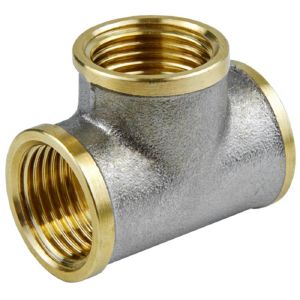 Тройник 1«х1»х1" ВР-ВР-ВР Латунь