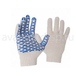 Перчатки х/б с ПВХ напылением, волна