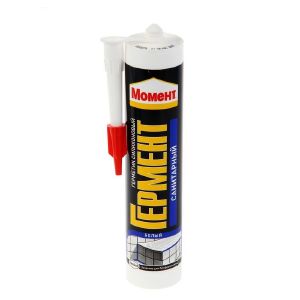 Герметик силиконовый Момент Гермент санитарный 280 мл Белый
