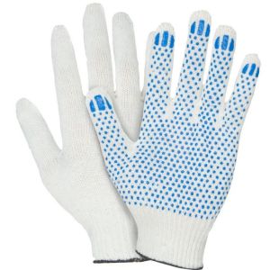 Перчатки х/б с ПВХ напылением, точка