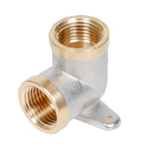 Угольник 1/2" ВР-ВР Латунь с креплением