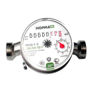 Счетчик для воды универсальный 1/2" 110 мм