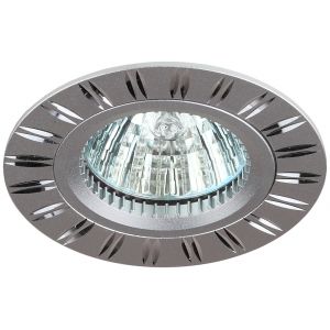 Светильник встраиваемый ЭРА под лампу MR16, серебро/хром