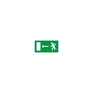 Знак «Направление к эвакуационному выходу налево» пленка ПВХ 150х300 E04