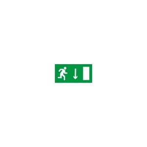 Знак «Указатель двери эвакуационного выхода правосторонний» пленка ПВХ 150х300 E09