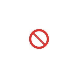 Знак «Запрещение прочие опастности» пленка ПВХ 200х200 P21