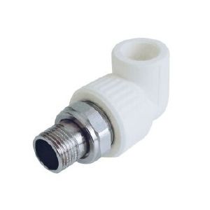 Угольник PP-R для радиатора (Американка) наруж. резьба 25х3/4" мм Белый