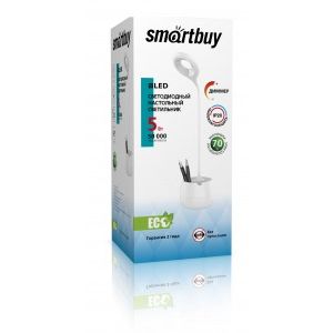 Светильник настольный SMARTBUY 5 Вт с сенсорным диммером Белый
